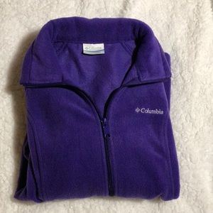 Dark purple Columbia fleece jacket